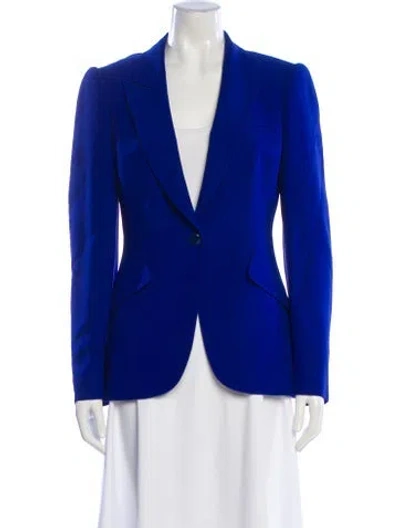 Pre-owned Alexander Mcqueen Blazer In Blue