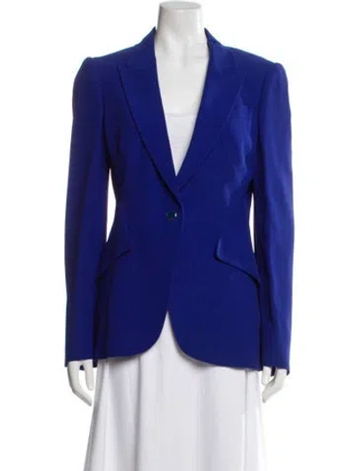 Pre-owned Alexander Mcqueen Blazer In Blue