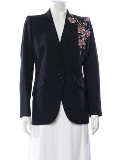 Pre-owned Alexander Mcqueen Blazer In Blue