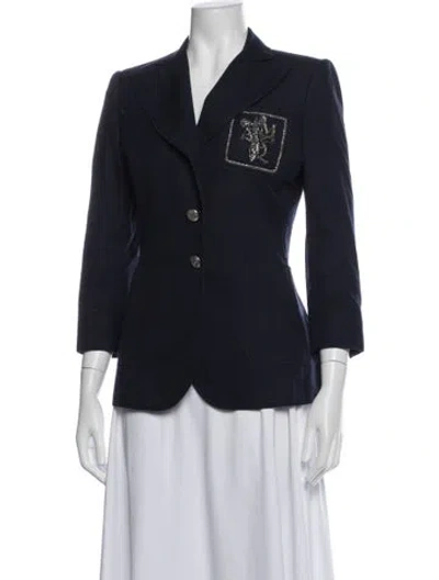 Pre-owned Alexander Mcqueen Blazer In Blue