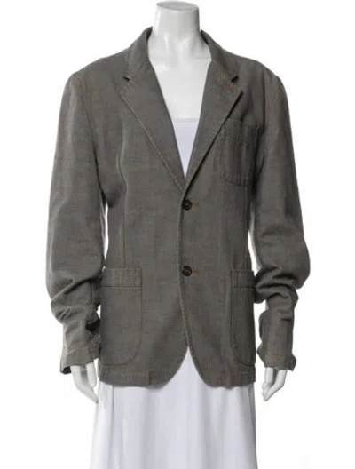 Pre-owned Alexander Mcqueen Blazer In Gray