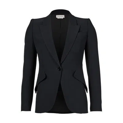 Alexander Mcqueen Blazer Jacket In Black