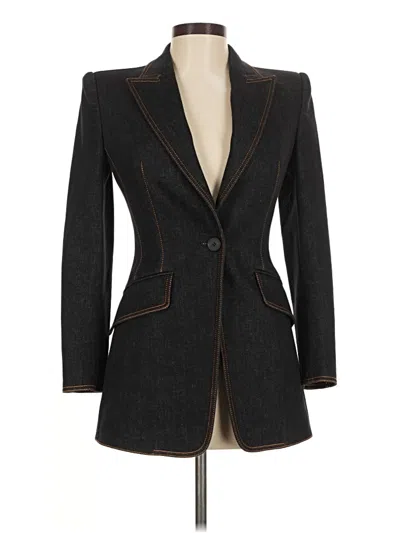 Pre-owned Alexander Mcqueen Blazer Jacket In Black