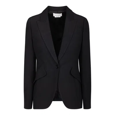 Alexander Mcqueen Blazer Jacket In Black