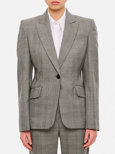 ALEXANDER MCQUEEN JACKET MCQUEEN WOMAN COLOR GREY,F61291020