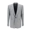 Alexander Mcqueen Men Blazer Jacket In Gray