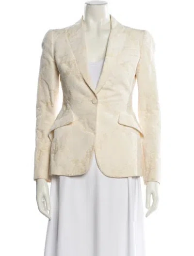 Pre-owned Alexander Mcqueen Blazer In Neutral