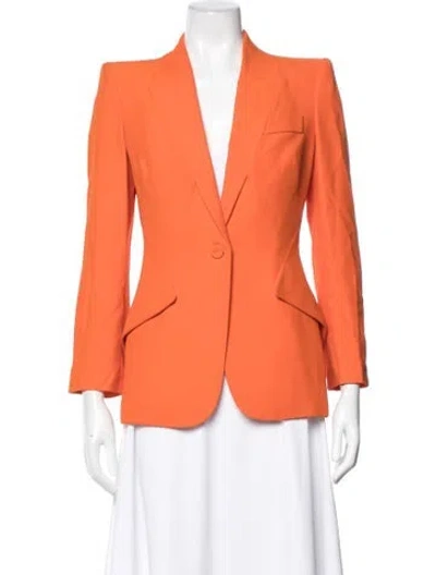 Pre-owned Alexander Mcqueen Blazer In Orange