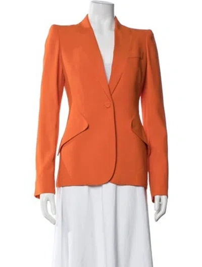 Pre-owned Alexander Mcqueen Blazer In Orange
