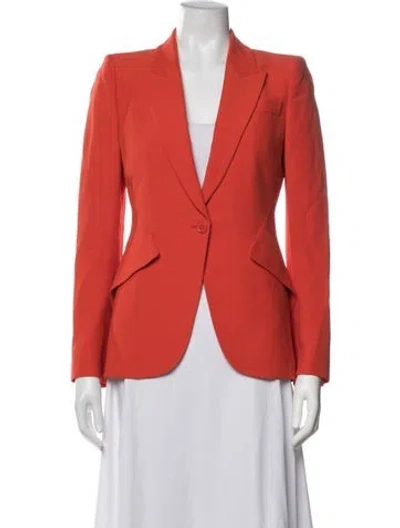 Pre-owned Alexander Mcqueen Blazer In Orange