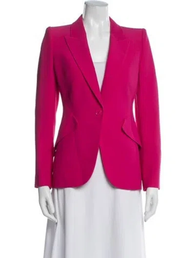 Pre-owned Alexander Mcqueen Blazer In Pink