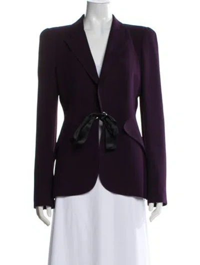 Pre-owned Alexander Mcqueen Blazer In Purple