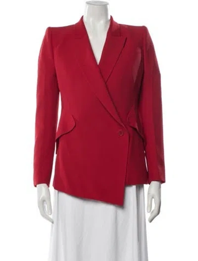 Pre-owned Alexander Mcqueen Blazer In Red