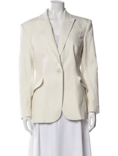 Pre-owned Alexander Mcqueen Blazer In White