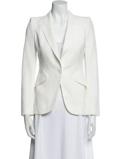 Pre-owned Alexander Mcqueen Blazer In White