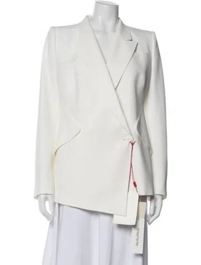 Pre-owned Alexander Mcqueen Blazer In White