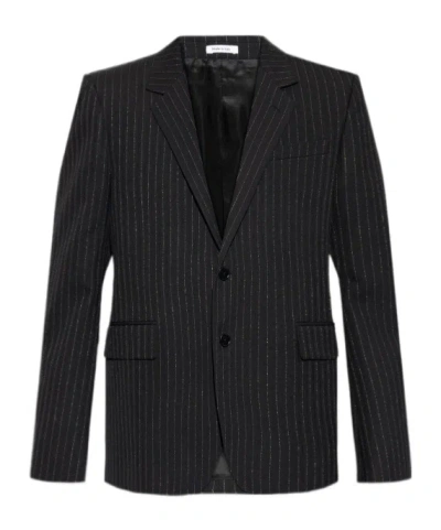 Alexander Mcqueen Blazer With Lurex Thread In Red