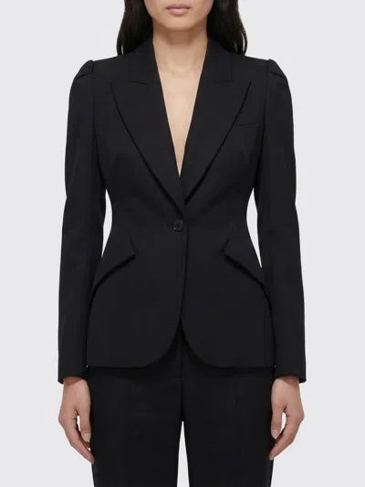 Alexander Mcqueen Blazer Mcqueen Damen Farbe Schwarz In Black