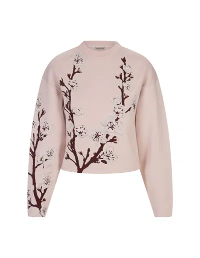 ALEXANDER MCQUEEN BLOSSOM COCOON SLEEVE JUMPER