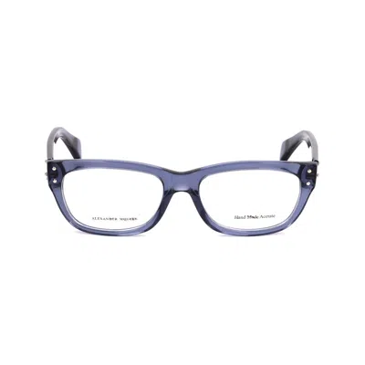 ALEXANDER MCQUEEN ALEXANDER MCQUEEN BLUE ACETATE GLASSES  (FRAMES)