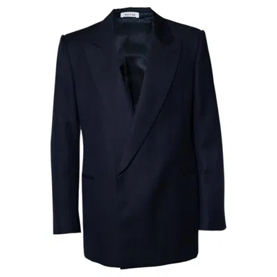 Pre-owned Alexander Mcqueen , Blue Blazer Jacket
