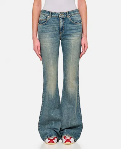 ALEXANDER MCQUEEN BLUE BOOTCUT JEANS
