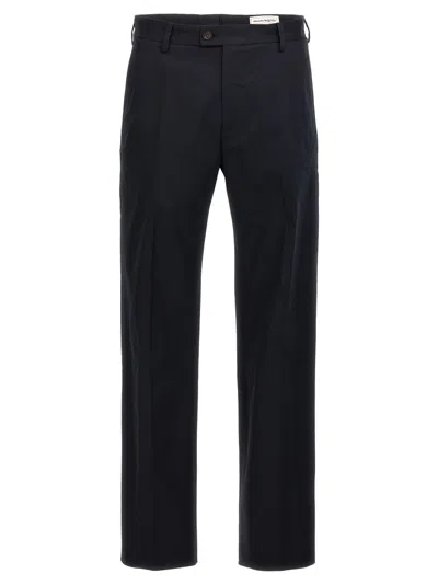 Alexander Mcqueen Cotton Chino Trousers In Navy
