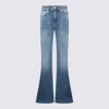 Alexander Mcqueen Blue Cotton Jeans In Blue