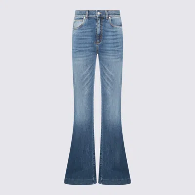 Alexander Mcqueen Blue Cotton Jeans