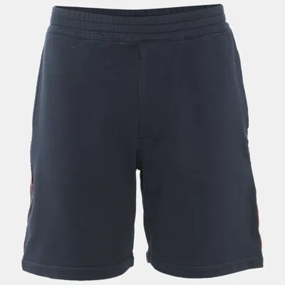 Pre-owned Alexander Mcqueen Blue Cotton Short S