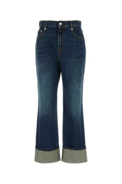 Alexander Mcqueen Blue Denim Jeans