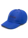 Alexander Mcqueen Graffiti-print Baseball Cap In Blue