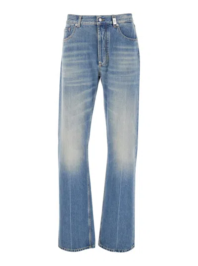 Alexander Mcqueen Five Pockets Cotton Jeans In Blue