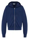 Alexander Mcqueen Blue Hoodie  In Blue