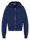 Alexander Mcqueen Full-zip Hooded Sweatshirt With Embroidered Detailing