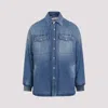Alexander Mcqueen Sophisticated And Stylish Blue Denim Shirt In Blue