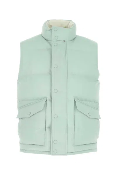 ALEXANDER MCQUEEN BLUE SLEEVELESS PADDED JACKET
