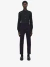 Alexander Mcqueen Boat Stripe Cigarette Trousers In Blue