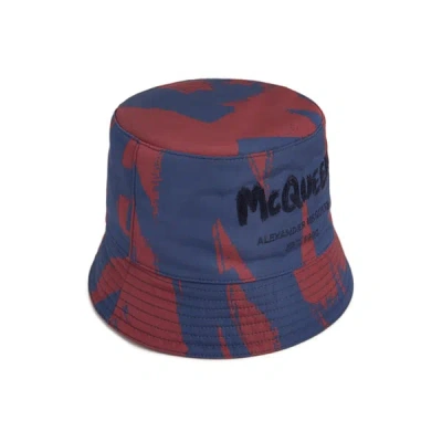 Alexander Mcqueen Logo Bucket Hat In Multicolour