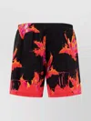 Alexander Mcqueen Lily Print Swim Shorts