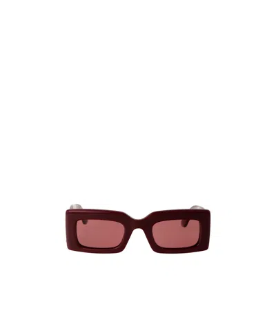 Alexander Mcqueen Bold Rectangle-frame Sunglasses In Brown