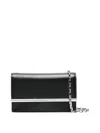 Alexander Mcqueen Mini Rectangular Cross-bar Clutch Bag In Black