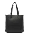 Alexander Mcqueen The Edge Leather Tote Bag In Black