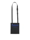 Alexander Mcqueen Smartphone Bag With Graffiti Logo In Black