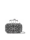 Alexander Mcqueen Skull Four Ring Embellished Clutch