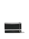 Alexander Mcqueen Mini Rectangular Cross-bar Clutch Bag In Black