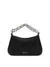 Alexander Mcqueen Mini T-bar Chain Shoulder Bag In Black