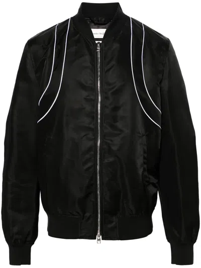 Alexander Mcqueen Jacket In Black