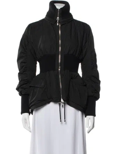Pre-owned Alexander Mcqueen Bomber Jacket In Black