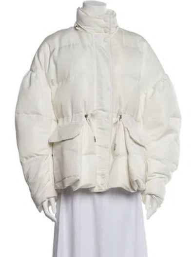 Pre-owned Alexander Mcqueen Bomber Jacket In White